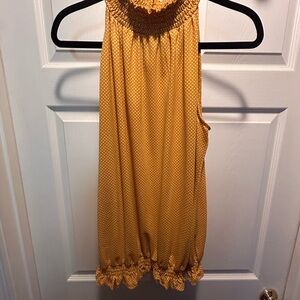 Arianna Papell Yellow Polka Dot Dress/Top
